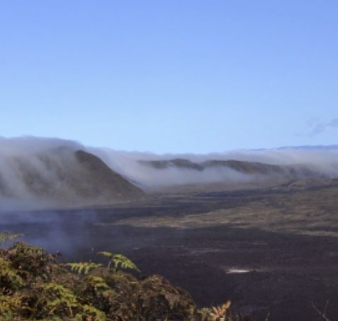Sierra Negra volcanic crater